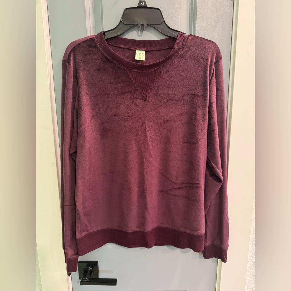Honeydew Women’s Medium 2pc Magenta Velour Lounge Set - Picture 2 of 7